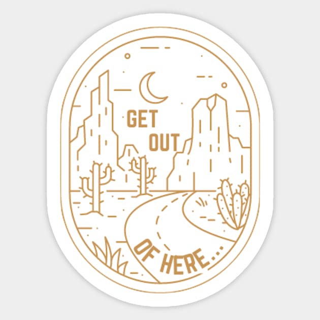 Get Out of Here Sticker by heyvictyhey